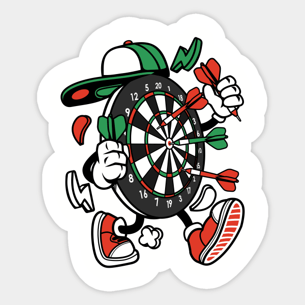 Playing dart Sticker by Superfunky